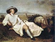 johann tischbein goethe in the campagna oil painting artist